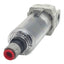Used SMC AF30-N03C-Z-A Pneumatic Filter, N.C. Auto Drain, 3/8in NPT, 150psi Max, 5µm