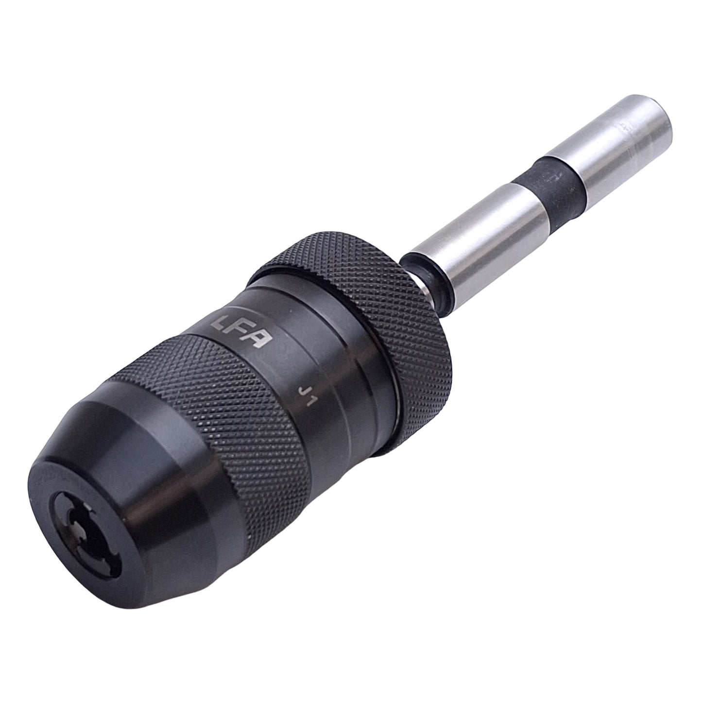 Used LFA J1 Keyless Drill Chuck with ø1/2in x 2-3/4in Shank, 0.5 to 8mm Capacity