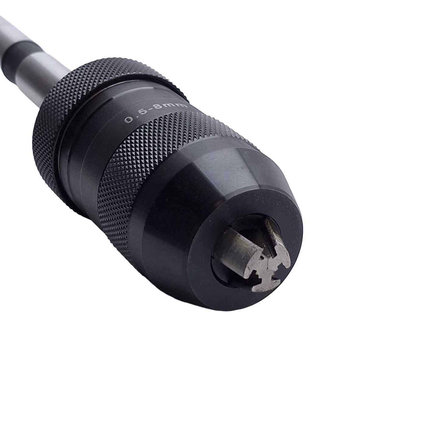 Used LFA J1 Keyless Drill Chuck with ø1/2in x 2-3/4in Shank, 0.5 to 8mm Capacity