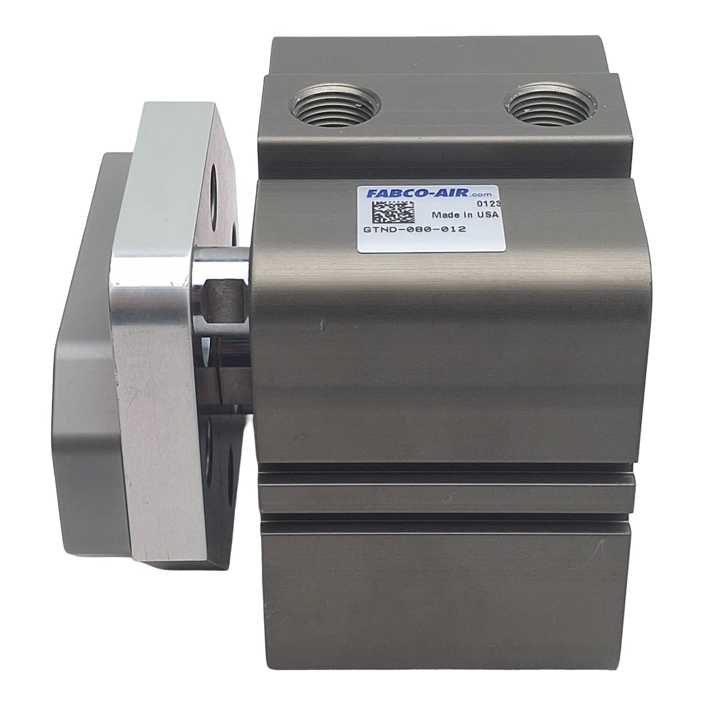 Used Fabco-Air GTND-080-012 Pneumatic Cylinder, ø80mm Bore, 12mm Stroke, 3/8in NPT