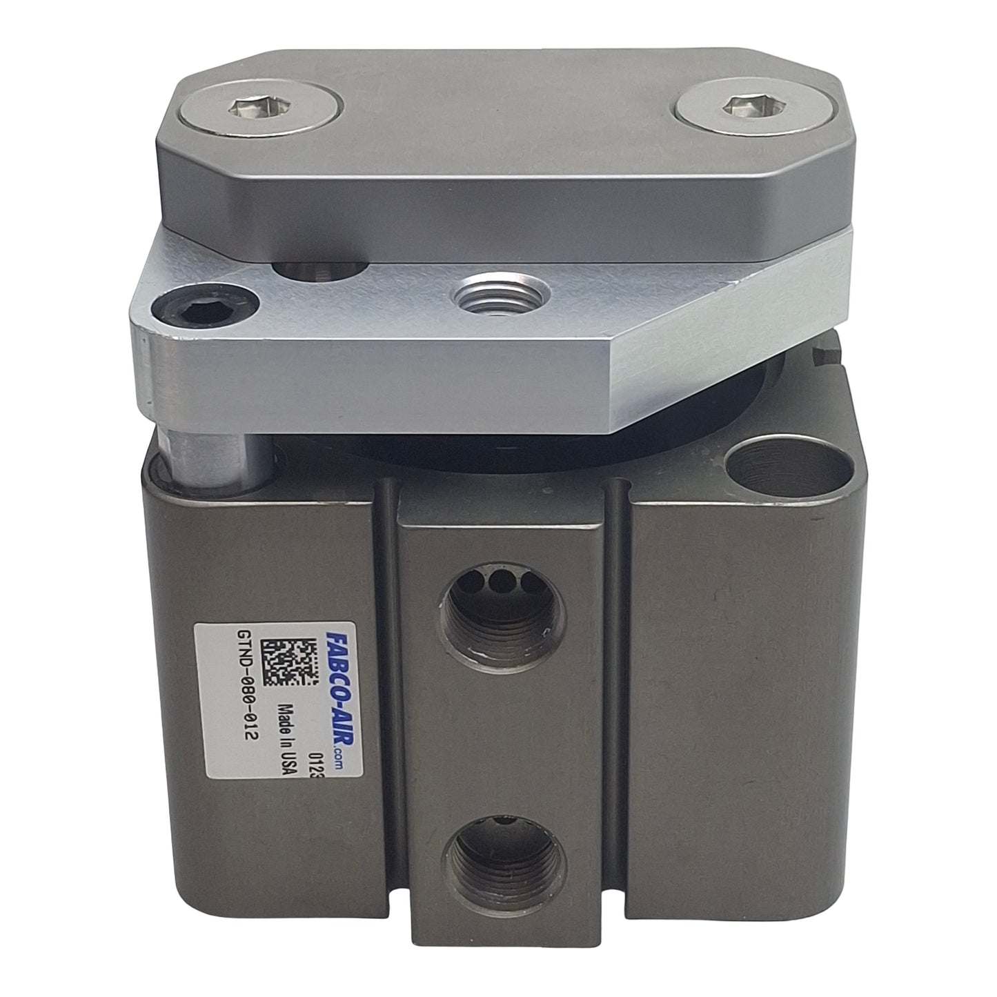 Used Fabco-Air GTND-080-012 Pneumatic Cylinder, ø80mm Bore, 12mm Stroke, 3/8in NPT
