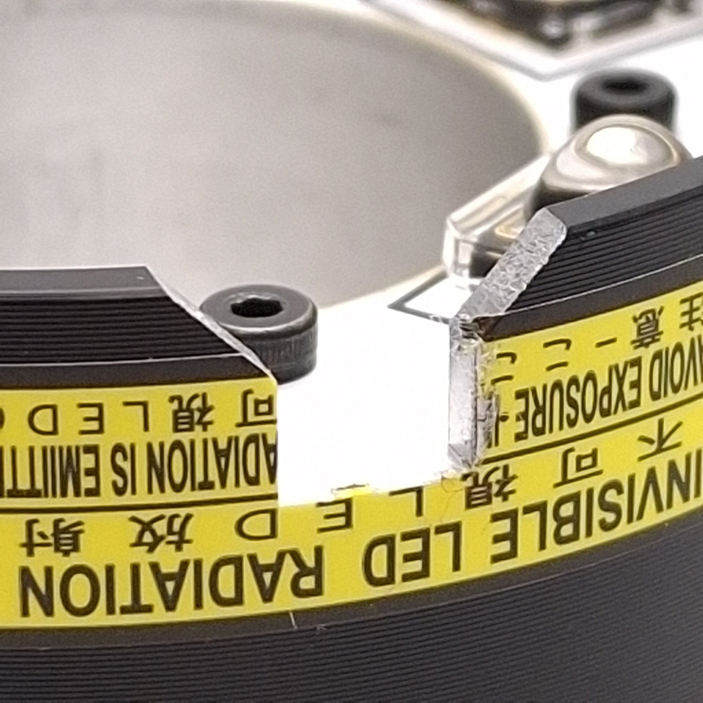 Used CCS LDR2-60UV2-365-N UV Ring Light, 365nm, ø60mm OD, ø34mm ID, 24VDC *Cut Slot*