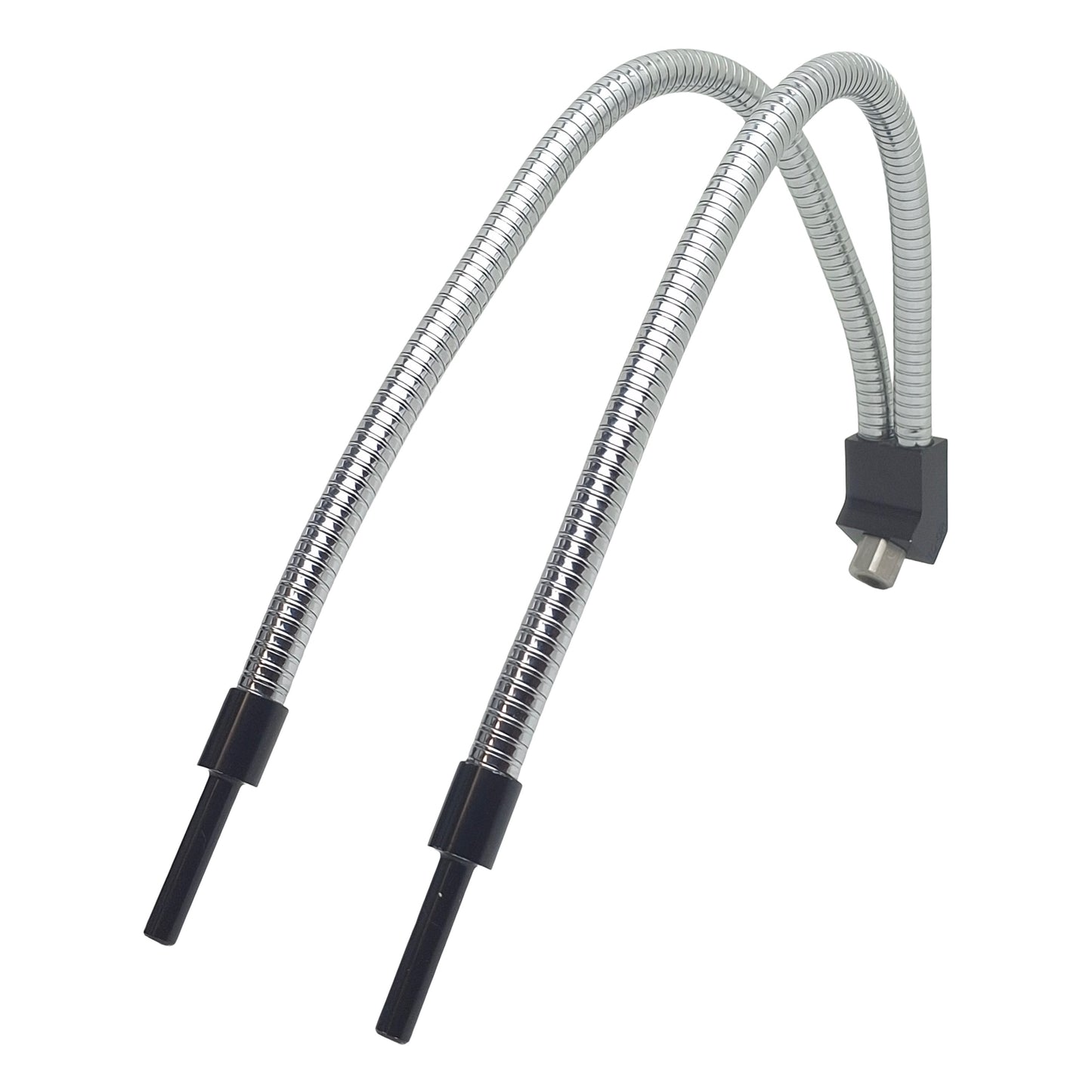 Used TQ-DPL Dual Gooseneck Fiber Optic Light Guide, ø16mm In, ø8mm Out, 14-3/4in Neck