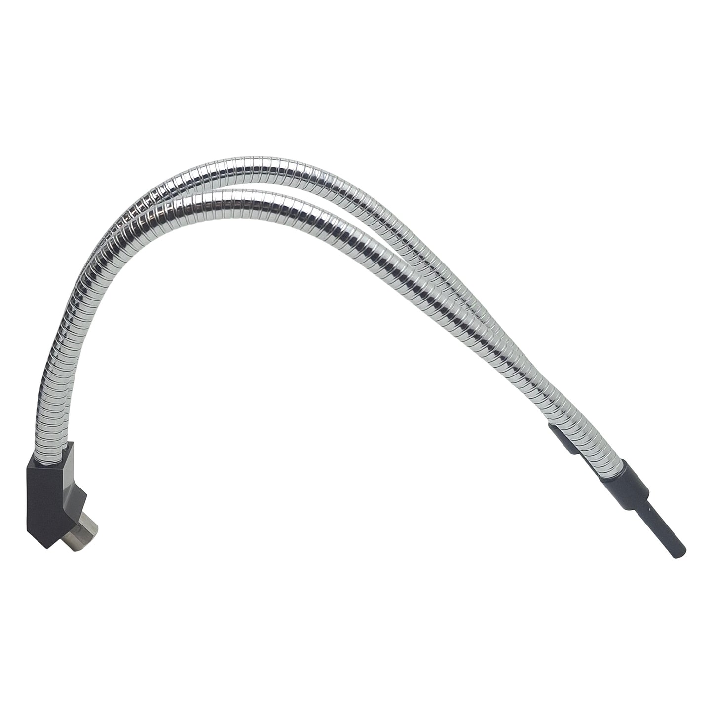 Used TQ-DPL Dual Gooseneck Fiber Optic Light Guide, ø16mm In, ø8mm Out, 14-3/4in Neck