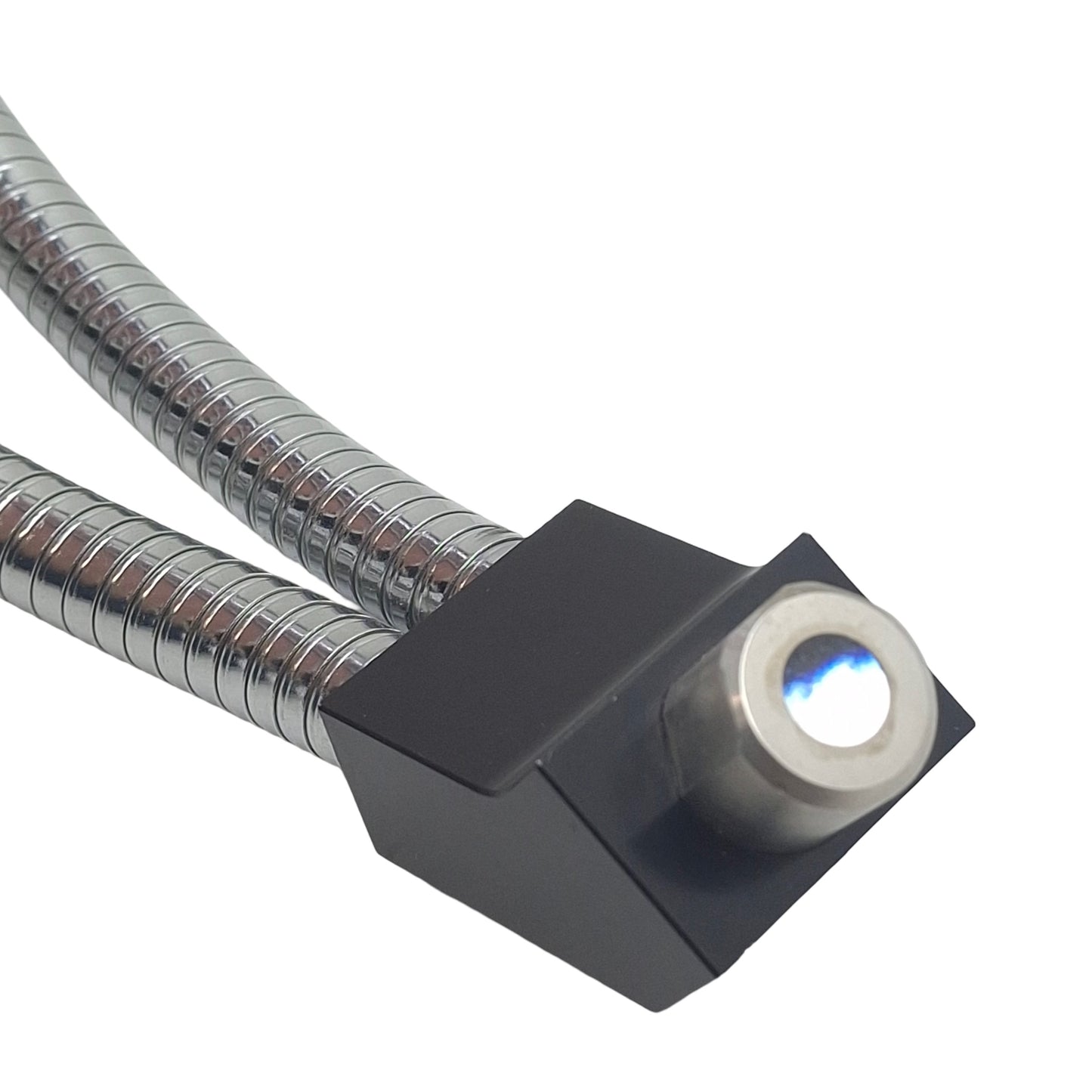 Used TQ-DPL Dual Gooseneck Fiber Optic Light Guide, ø16mm In, ø8mm Out, 14-3/4in Neck