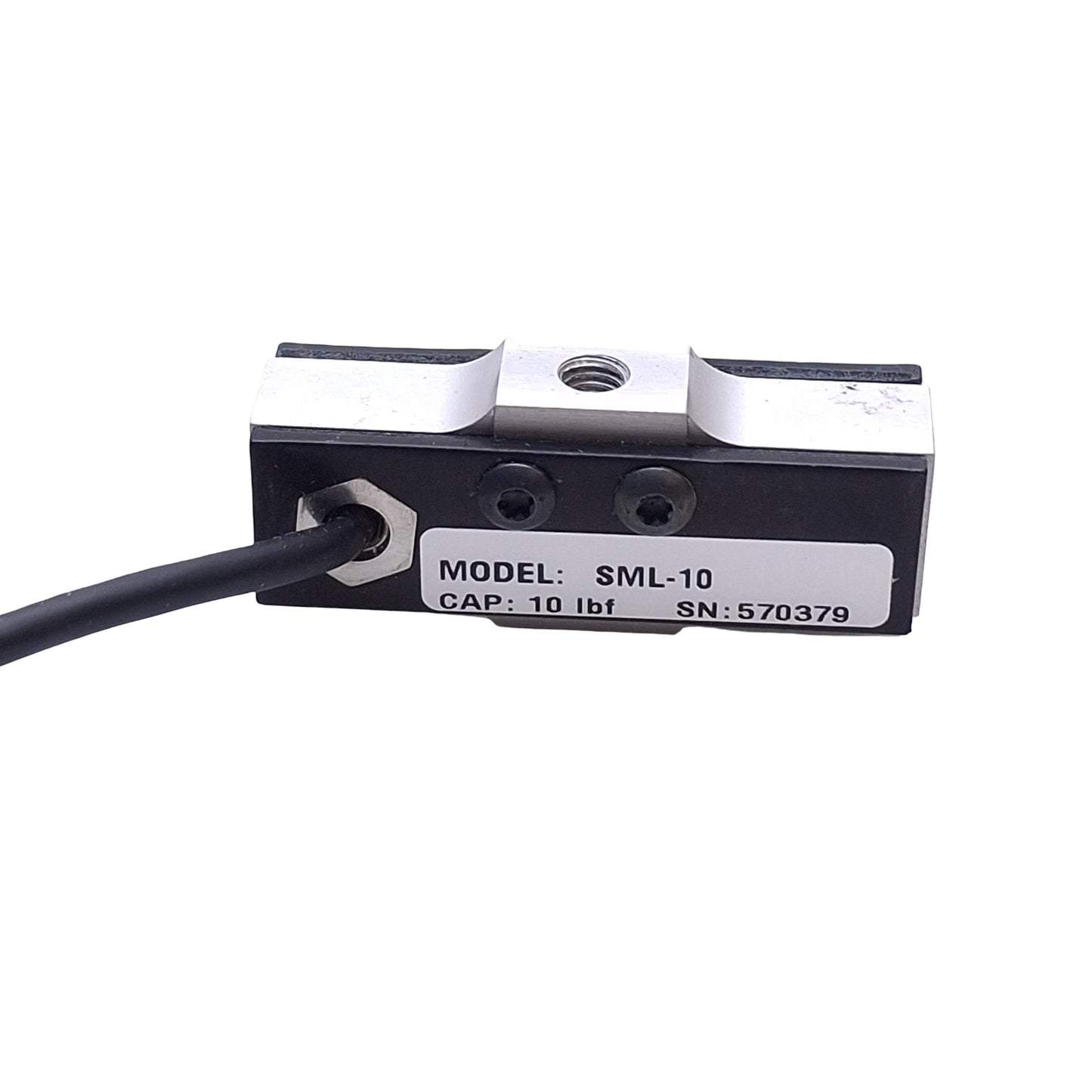 Used Interface SML-10 Low-Height Load Cell, 10lbf, Tension/Compression, 15VDC, 2mV/V