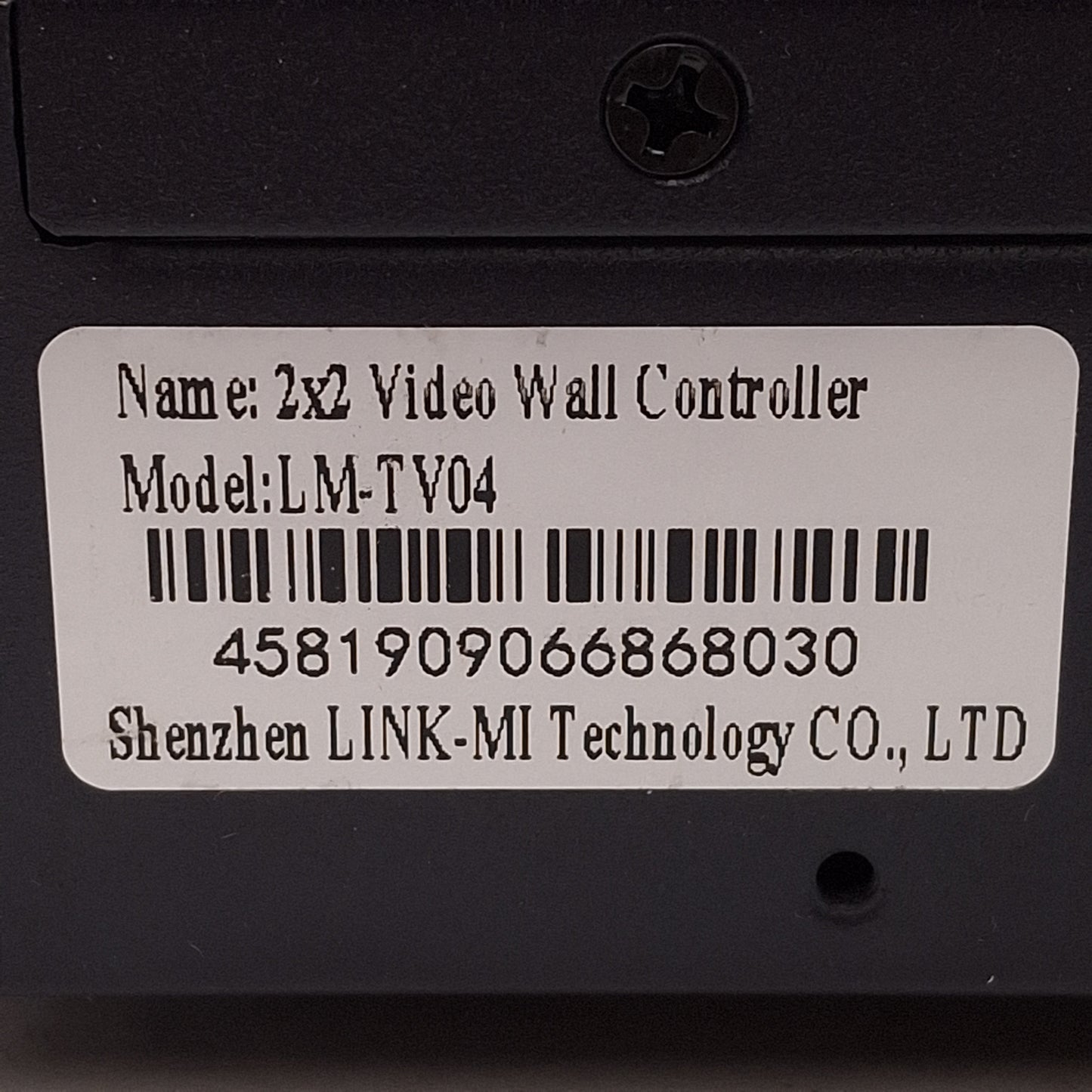 Used LINK-MI LM-TV04 2x2 Video Wall Controller HDMI/VGA/RCA Input, HDMI Output, 12VDC