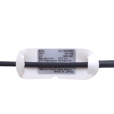 Used CCS LDL2-266x30SW2 Machine Vision Light, 266mm x 30mm, 7000k Cool White, 24VDC