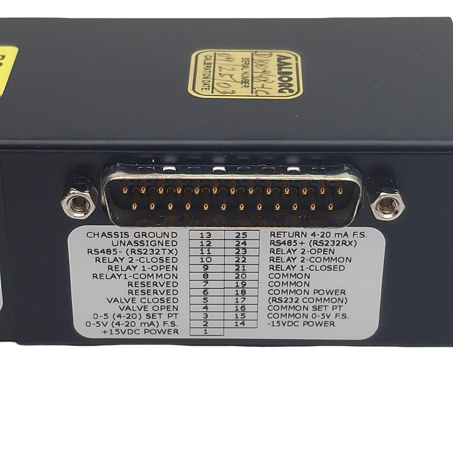 New Aalborg DFC36S-VAN5-C5 DFC3600 Mass Flow Controller, 0-30L/min, 500psi, 15VDC