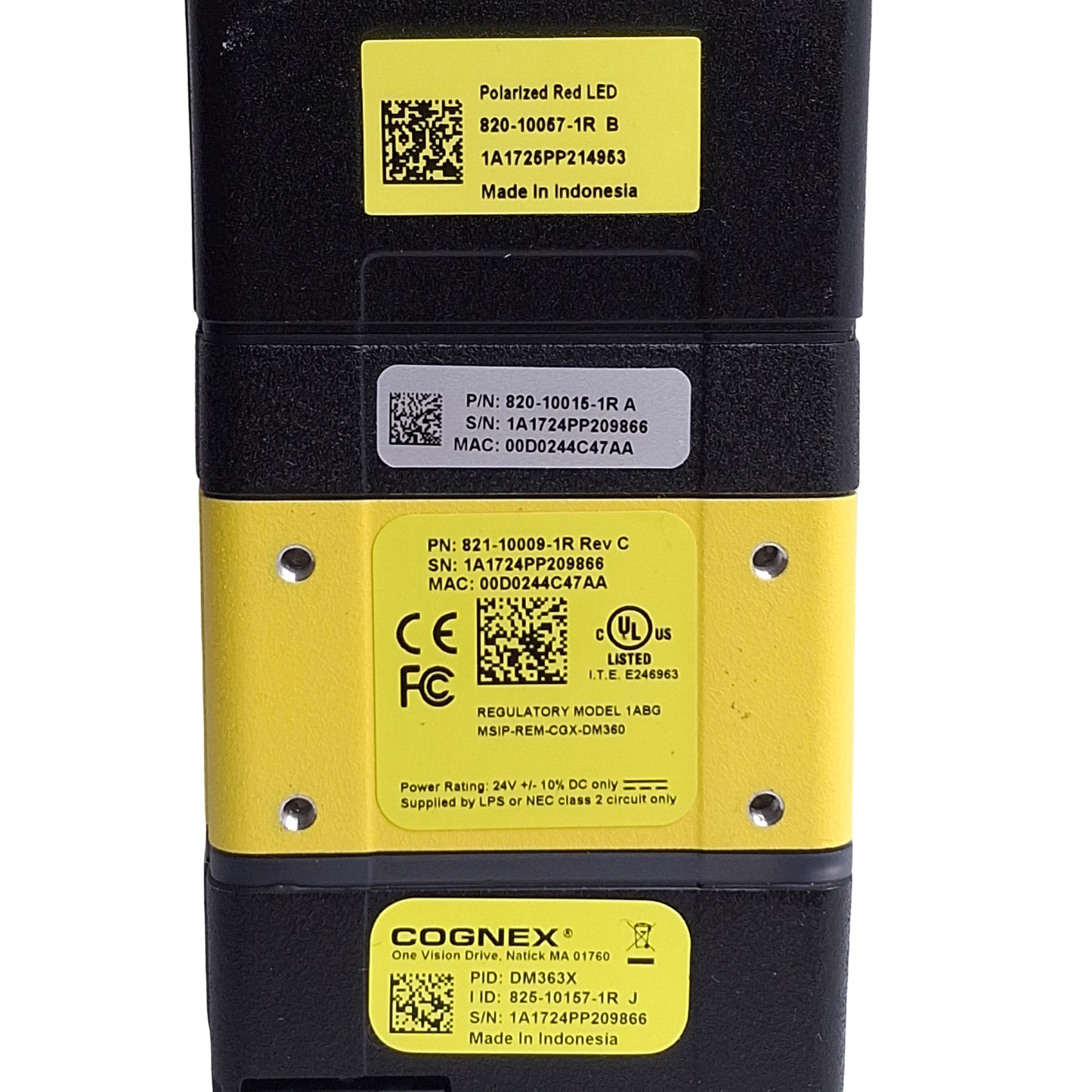 Used Cognex DM363X Dataman Barcode Scanner Red Diffuse 1600x1200@40FPS 1D/2DMax 24VDC