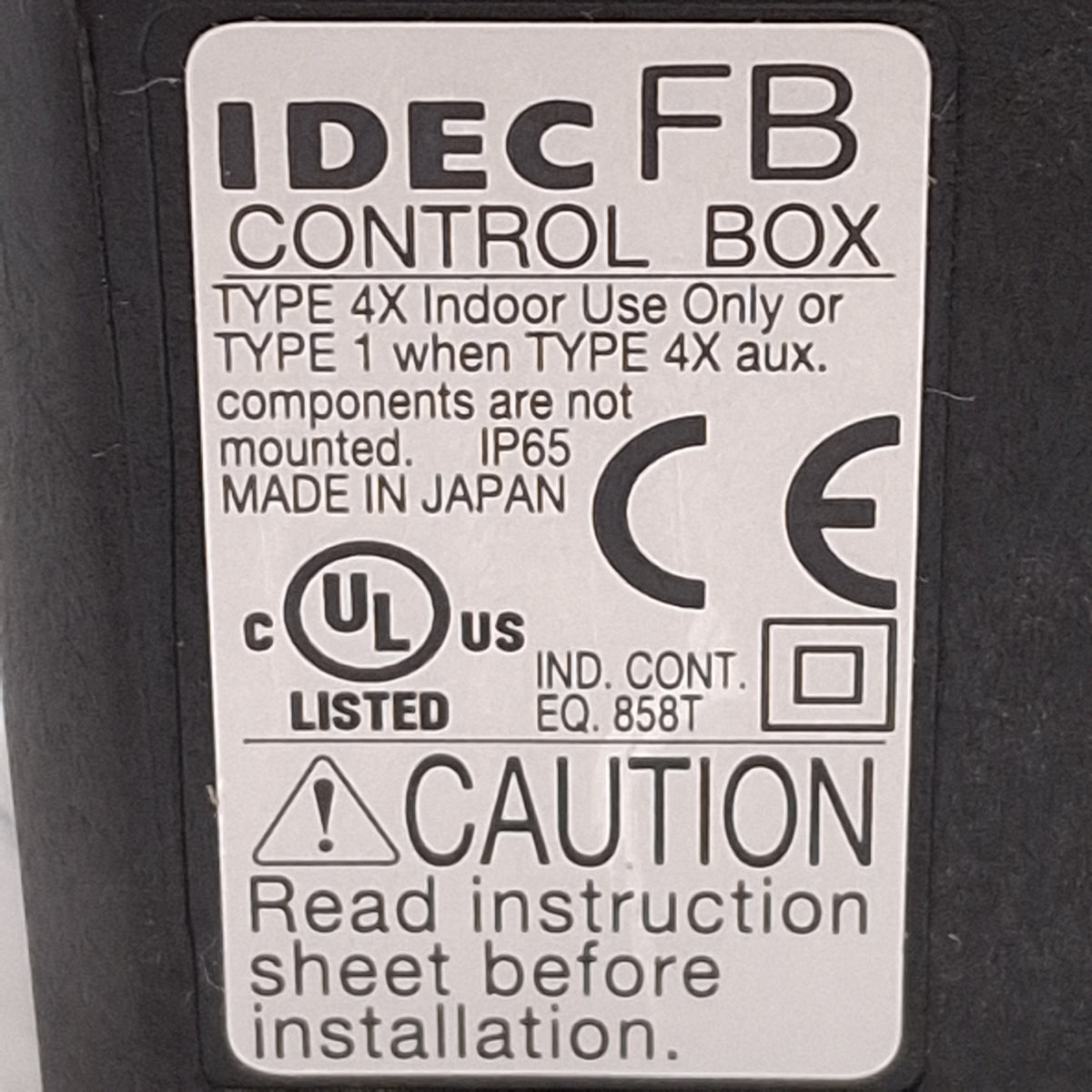 New Idec FB1W-YW1B-V4E02R-Y0 E-Stop Control Station, Pull/Turn Reset, 2NC 10A 600VAC