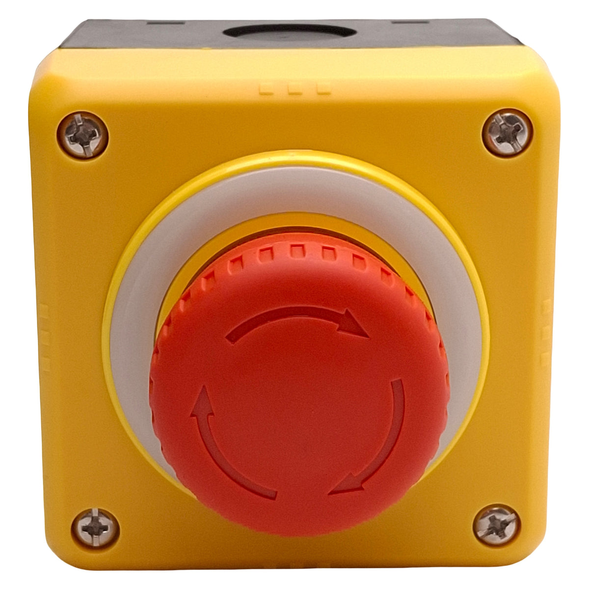 New Idec FB1W-YW1B-V4E02R-Y0 E-Stop Control Station, Pull/Turn Reset, 2NC 10A 600VAC
