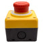 New Idec FB1W-YW1B-V4E02R-Y0 E-Stop Control Station, Pull/Turn Reset, 2NC 10A 600VAC
