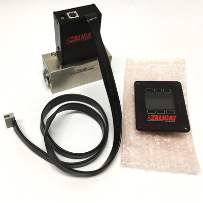 Used Alicat M-500SLPM-TFTRD/5M Digital Mass Flow Meter, RS232 w/Remote Color LCD