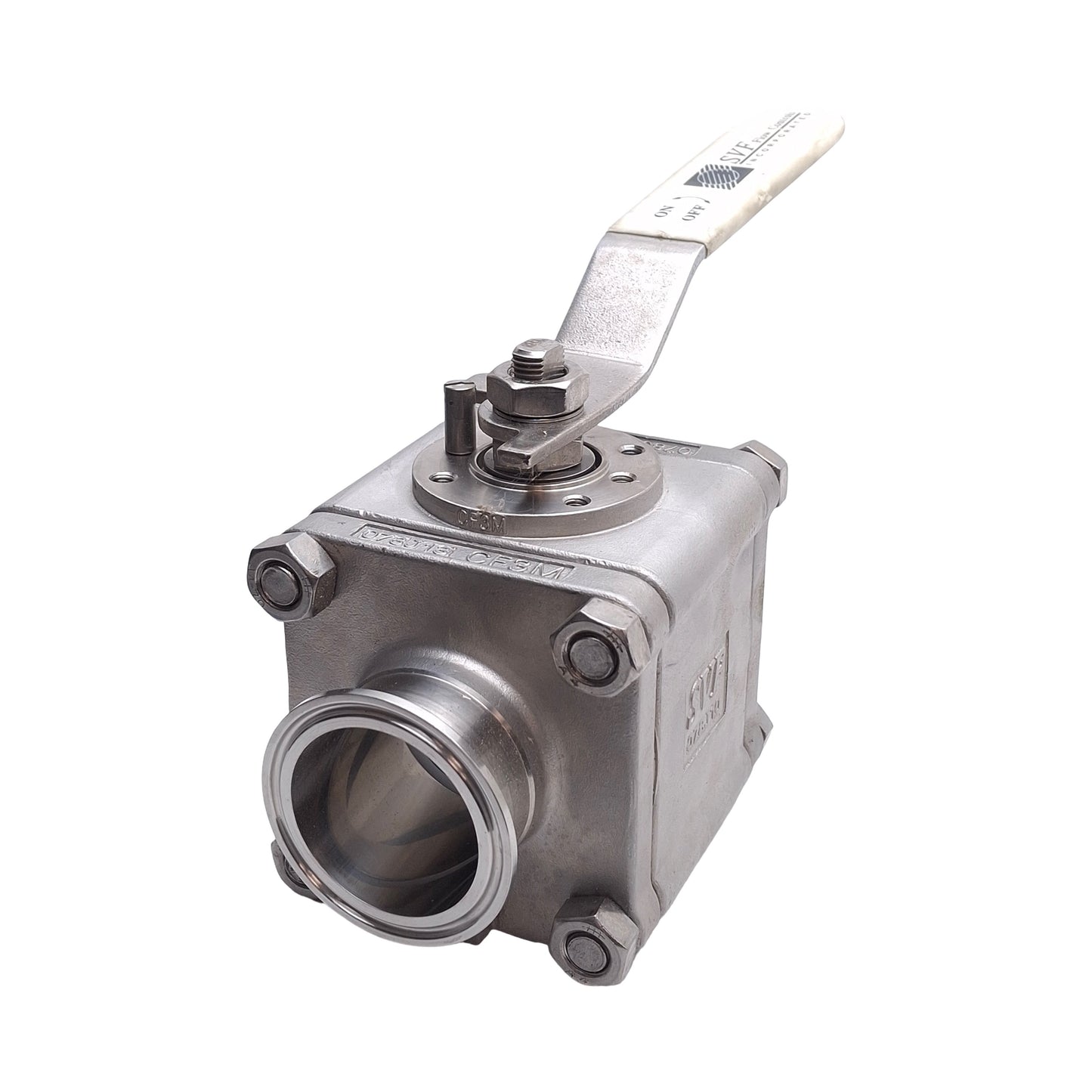 Used SVF Flow Controls SBC7 6666ATTR 2"-1500 Stainless Steel Ball Valve, 2in Triclamp