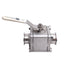 Used SVF Flow Controls SBC7 6666ATTR 2"-1500 Stainless Steel Ball Valve, 2in Triclamp