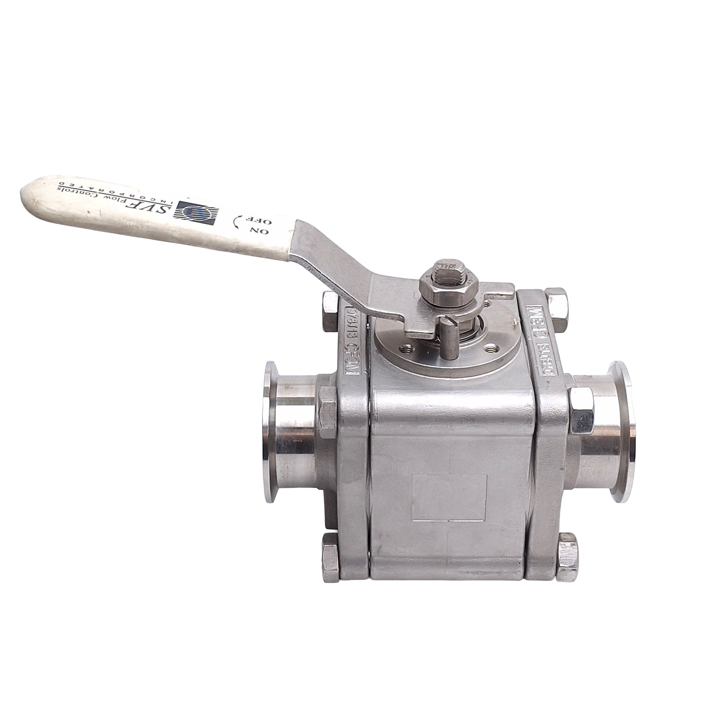 Used SVF Flow Controls SBC7 6666ATTR 2"-1500 Stainless Steel Ball Valve, 2in Triclamp