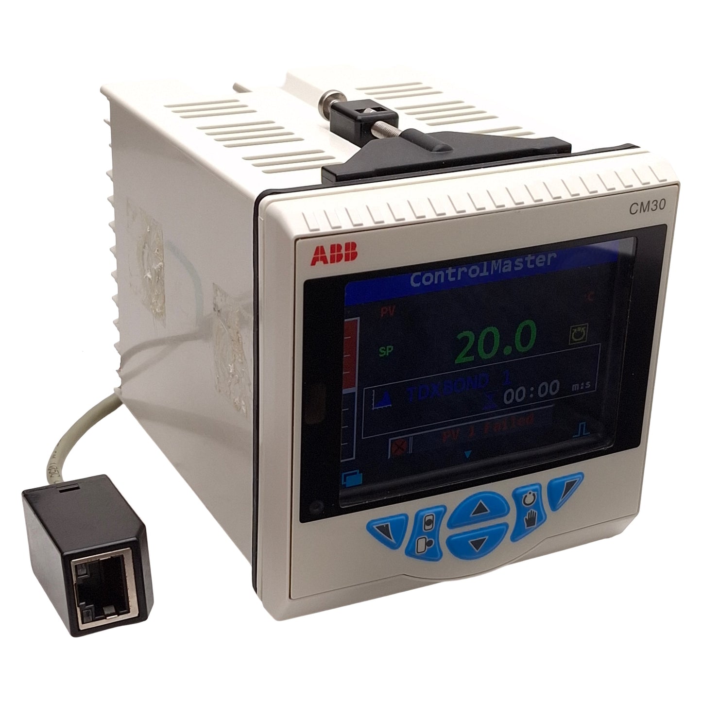 Used ABB CM30/2EES0E0/STD ControlMaster Process Controller, 100-240VAC, 1/4 DIN