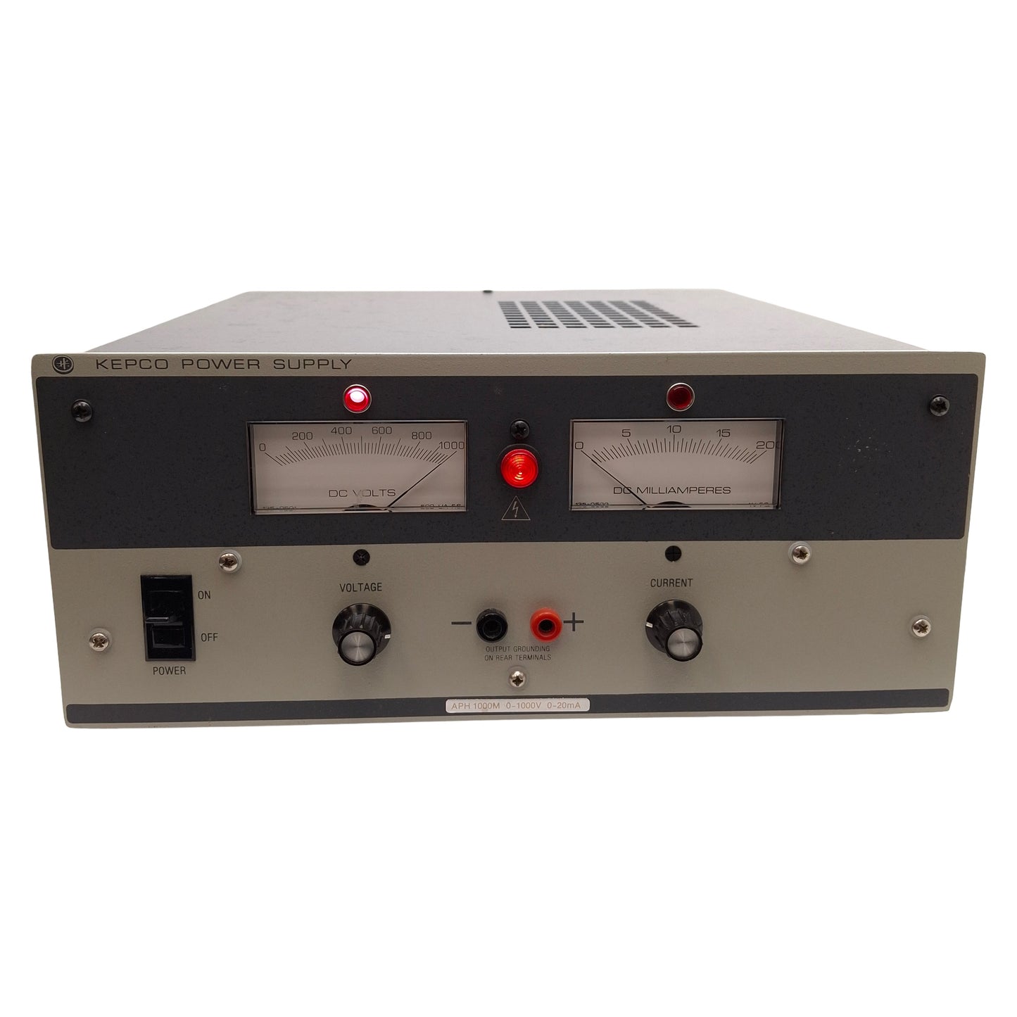 Used Kepco APH-1000M DC Power Supply, 115/230VAC 0.8/0.4A IN, 0-1000VDC 0-20mA OUT