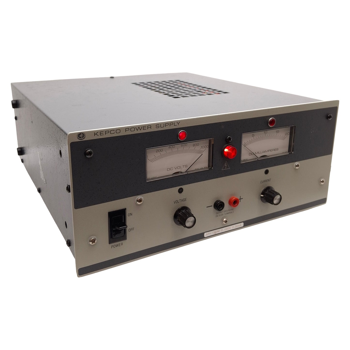 Used Kepco APH-1000M DC Power Supply, 115/230VAC 0.8/0.4A IN, 0-1000VDC 0-20mA OUT