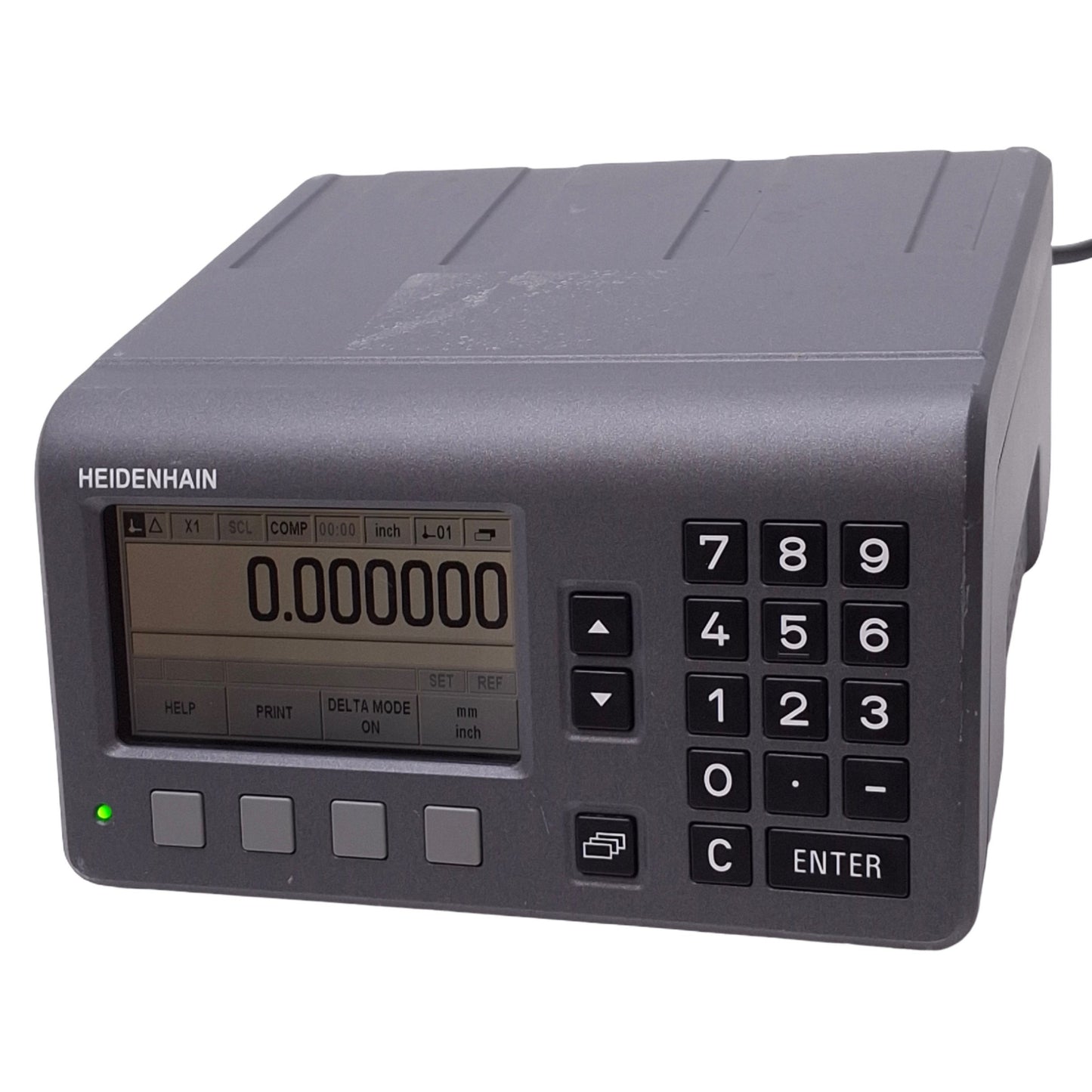 Used Heidenhain 636280-01 ND 280 Digital Readout, 1-Axis, RS232 USB-B, 100-240VAC
