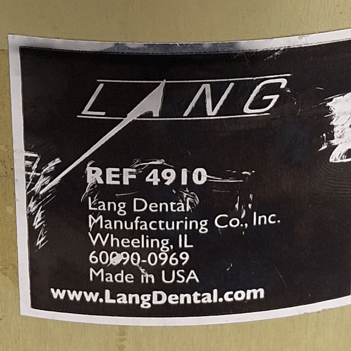 Used Lang 4910 Investpres Pneumatic Pressure Curing Unit, ø5in x 4.75in Inner, 160psi