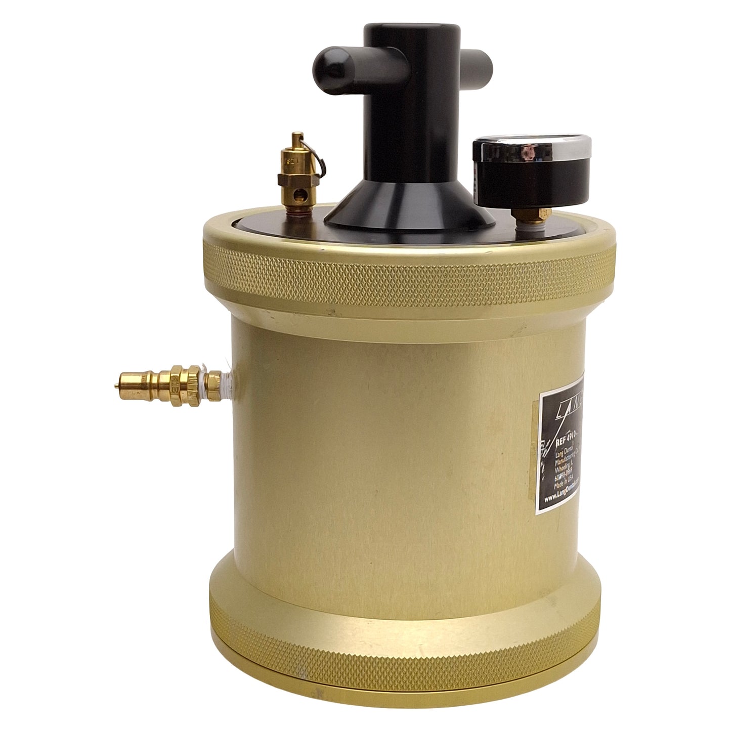 Used Lang 4910 Investpres Pneumatic Pressure Curing Unit, ø5in x 4.75in Inner, 160psi