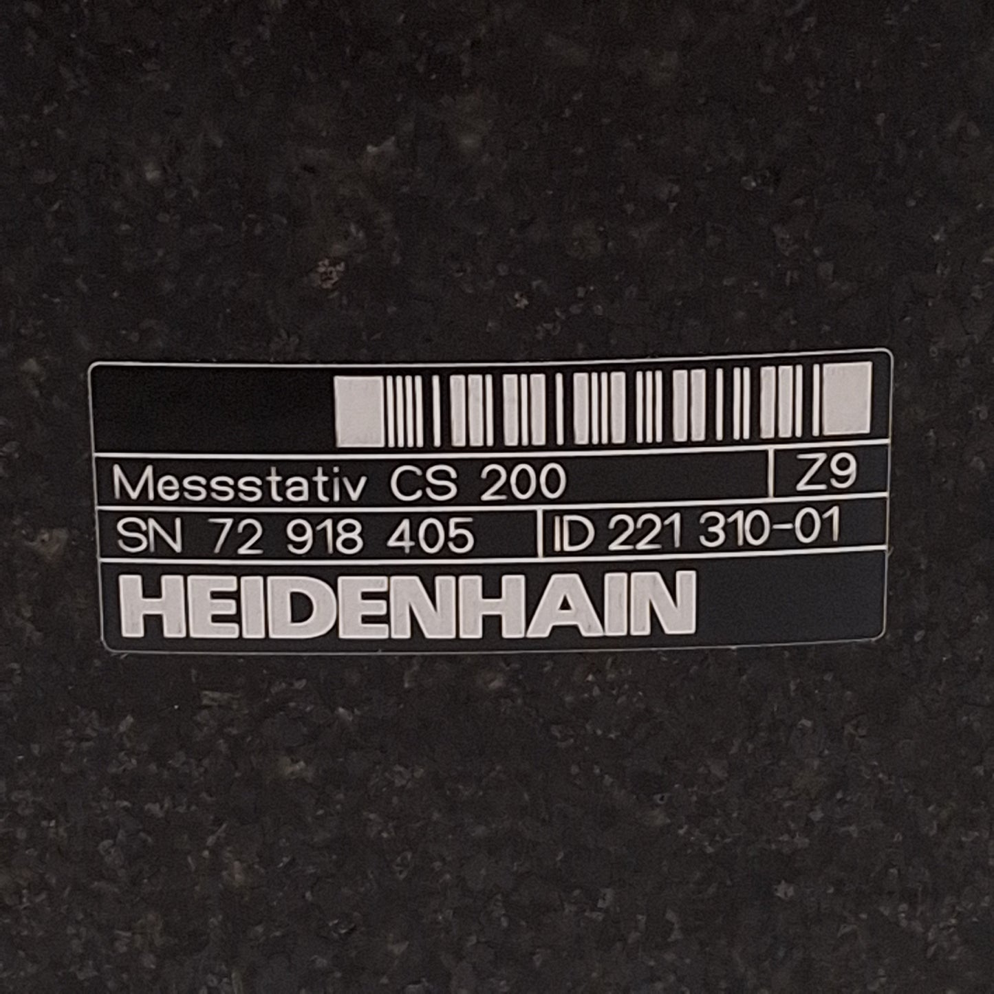 Used Heidenhain 221 310-01 CS 200 Gauge Stand, ø10in Base, ø2.3in x 10in Column