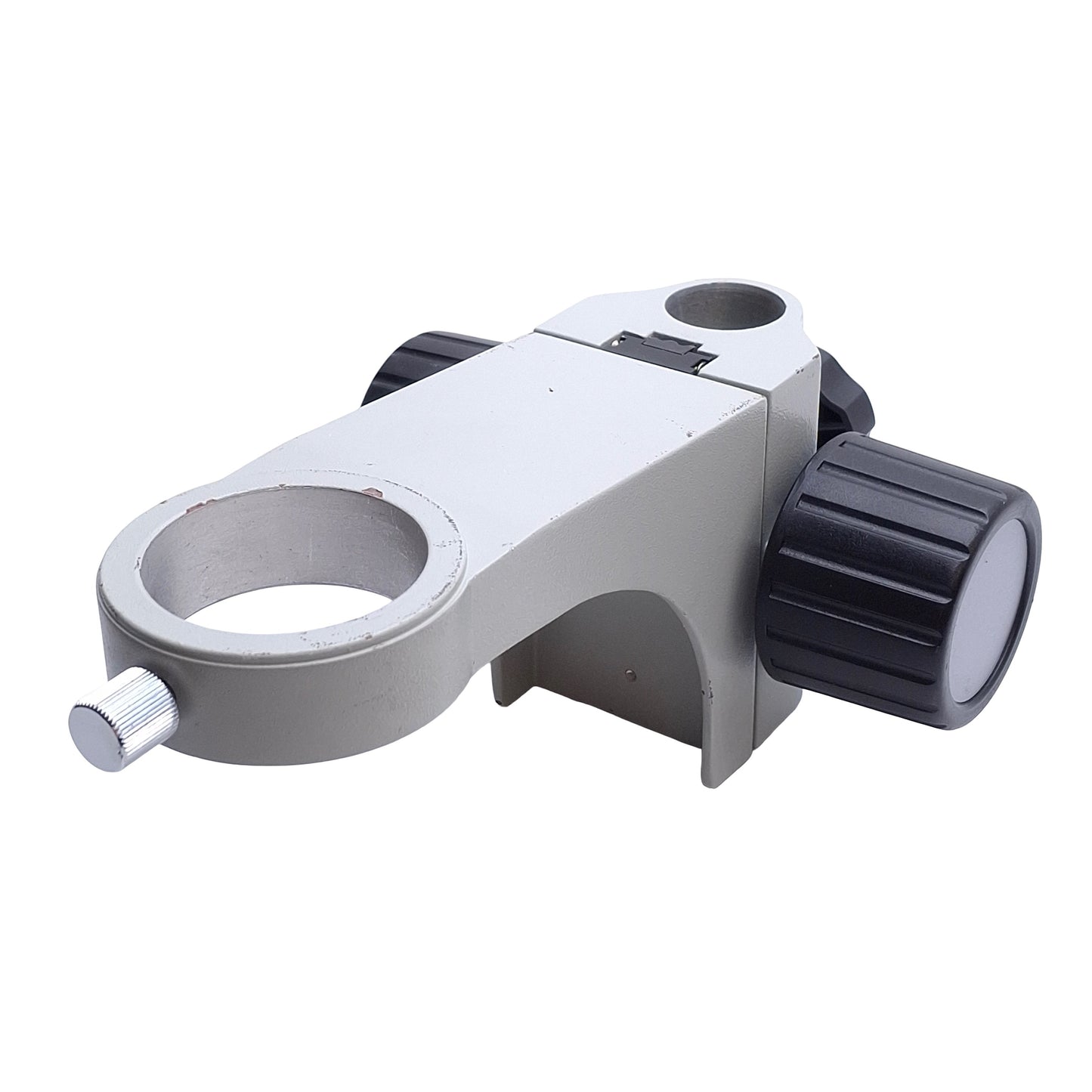 Used Microscope E-Arm Coarse Focus Block, For ø45mm Optics, ø25mm Post Mount