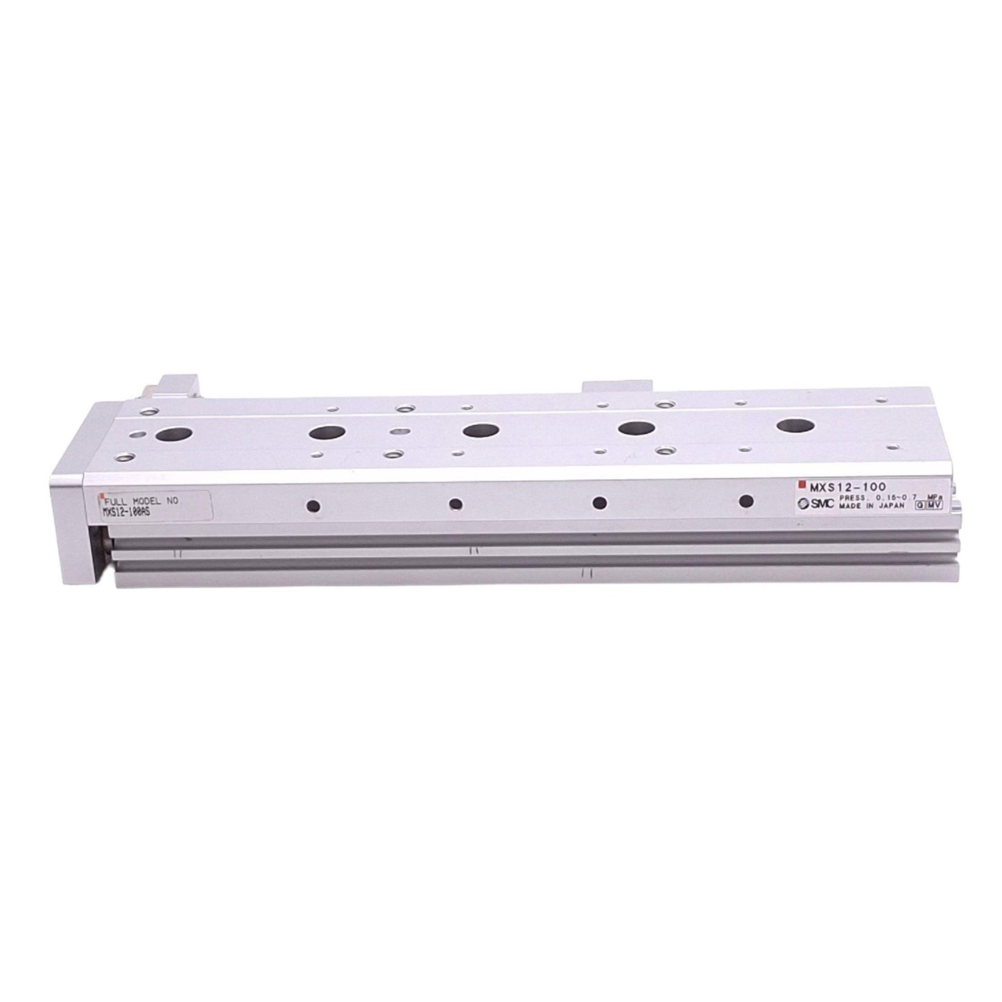 Used SMC MXS12-100AS Guided Cylinder, 12mm Bore, 100mm Stroke, M5, 0.7MPa Max