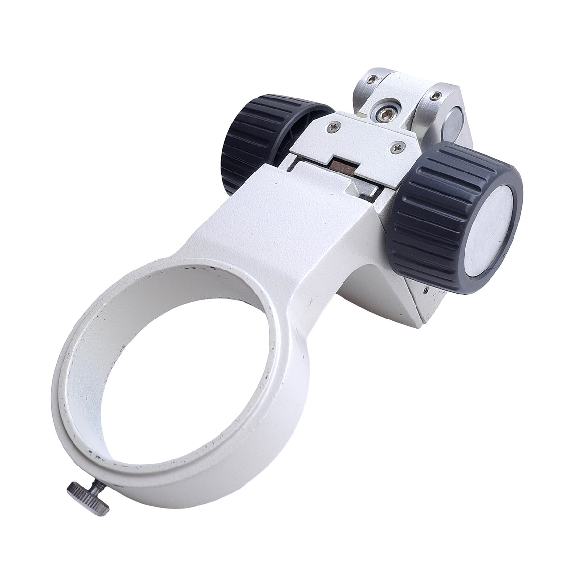 Used Adjustable Stereo-Microscope Focus Arm Mount, Travel: 2" , 3in / 76mm ID