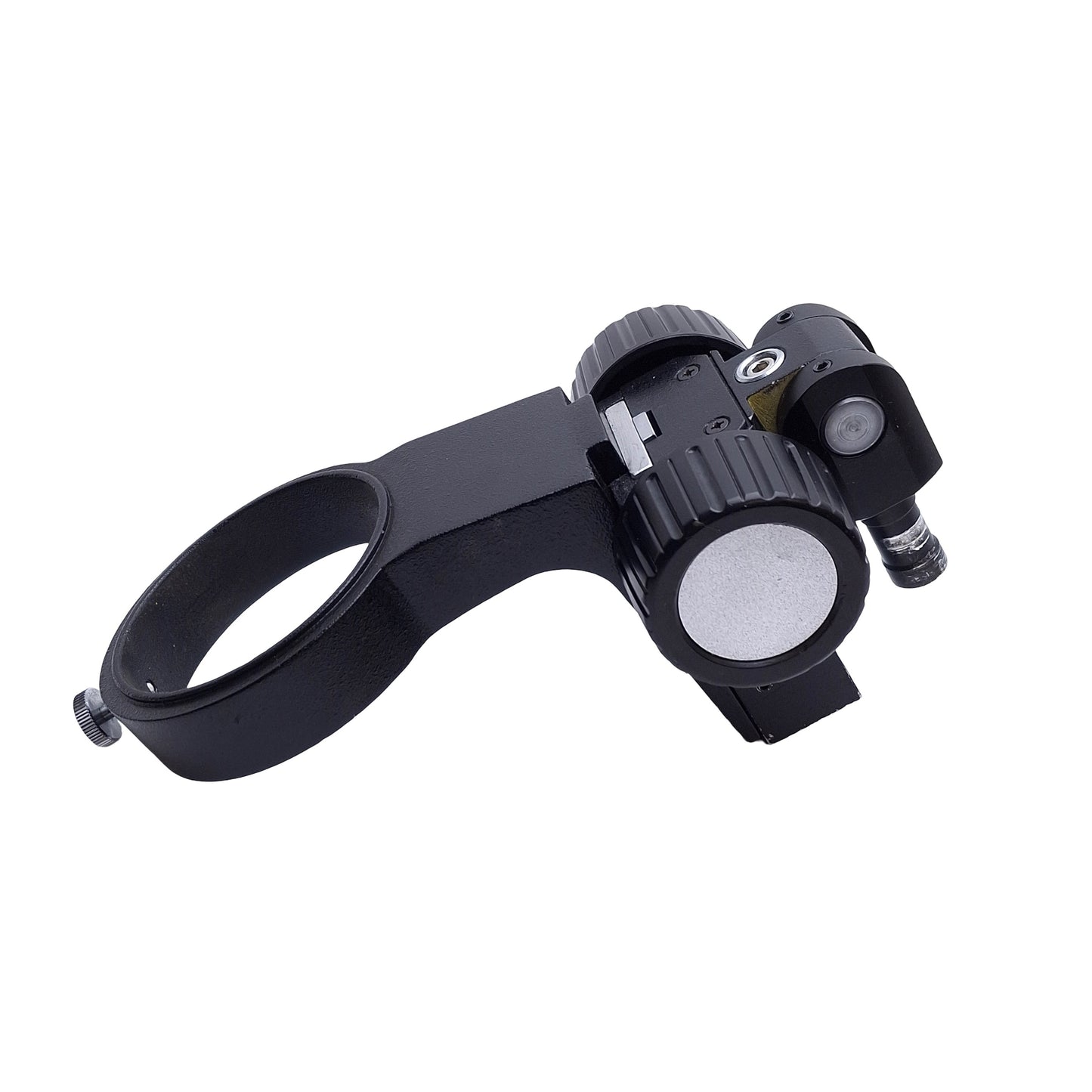 Used Adjustable Stereo-Microscope Focus Arm Mount, Travel: 2" , 3in / 76mm ID, Black