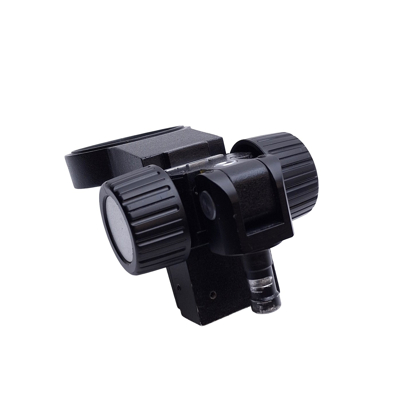 Used Adjustable Stereo-Microscope Focus Arm Mount, Travel: 2" , 3in / 76mm ID, Black