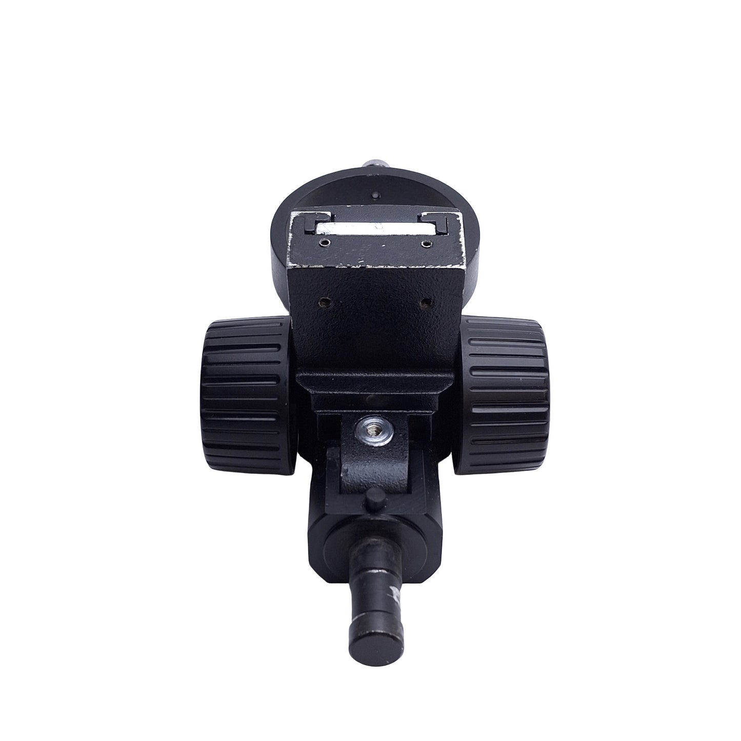 Used Adjustable Stereo-Microscope Focus Arm Mount, Travel: 2" , 3in / 76mm ID, Black