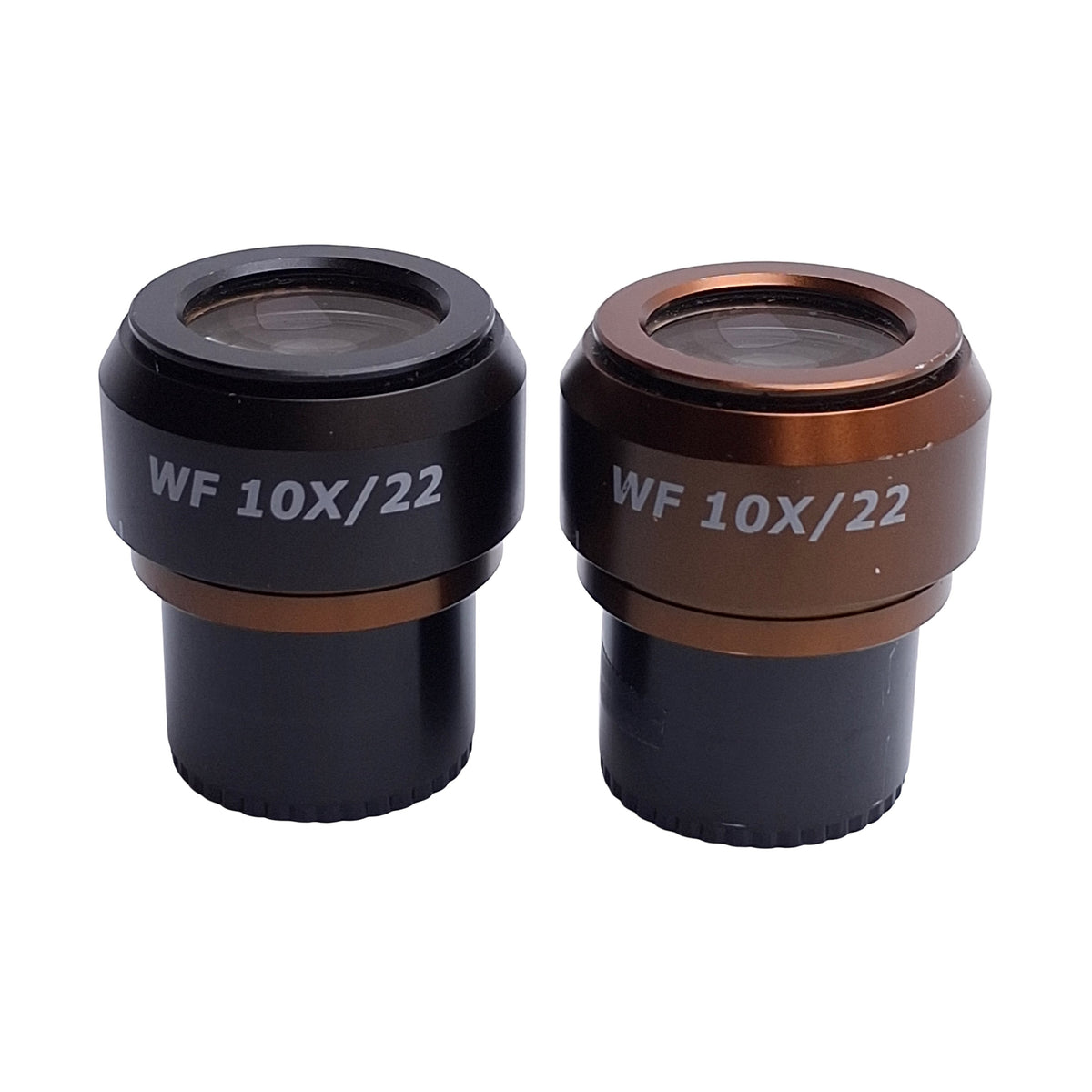 Used AmScope WF10X/22 Adjustable Widefield Microscope Eyepieces, 22mm FOV, ø30mm Tube