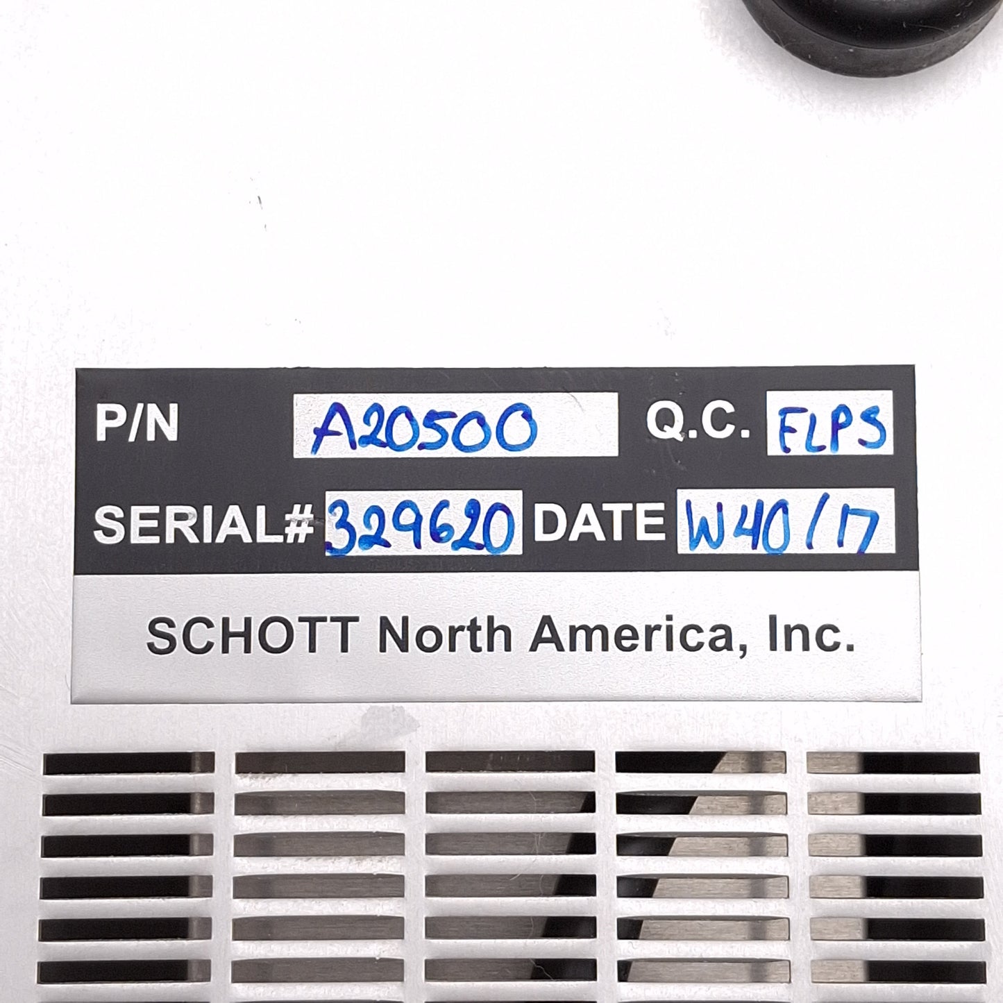 Used Schott A20500 ACE I Fiber Optic Light Source, 150W EKE Lamp, 18mm Output, 115VAC