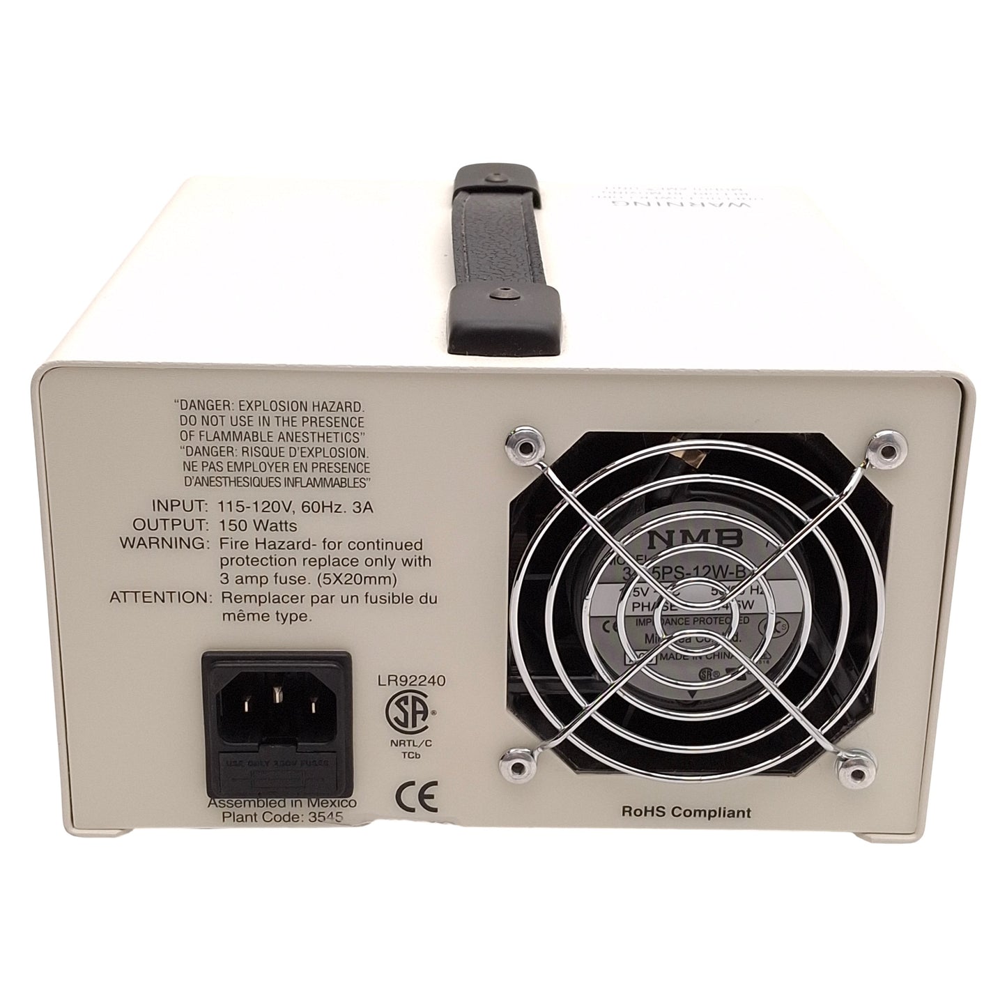 Used Schott A20500 ACE I Fiber Optic Light Source, 150W EKE Lamp, 18mm Output, 115VAC