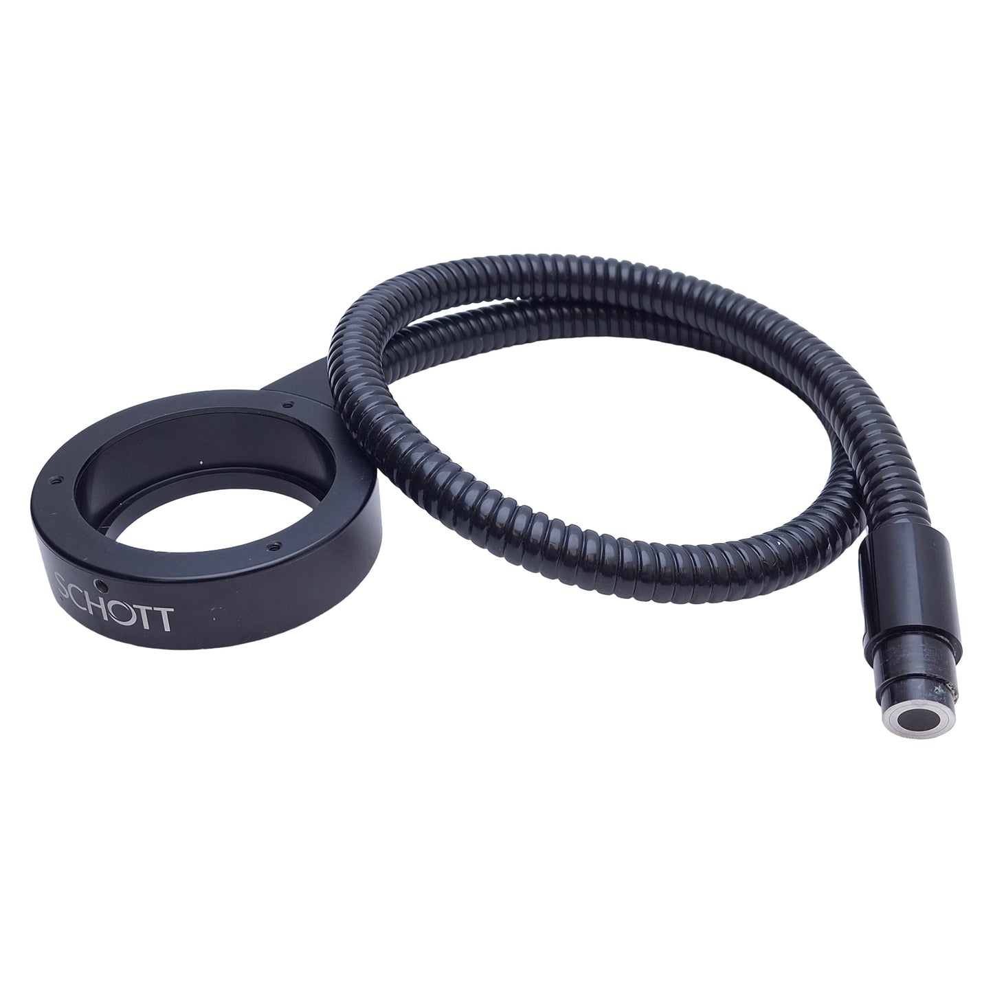 Used Schott A08600 Universal Fiber Optic Ring Light ø60mm ID, 30" Length, ø9mm Bundle