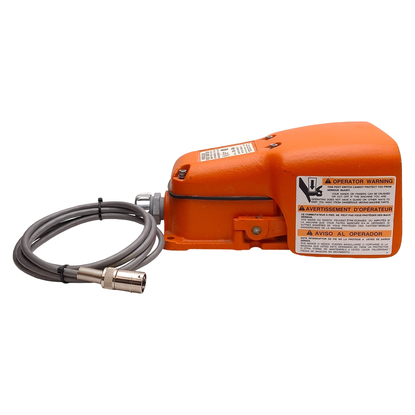 Used Linemaster 534-SWH Hercules Momentary Foot Switch, SPDT, 1HP, 20A 125-250VAC