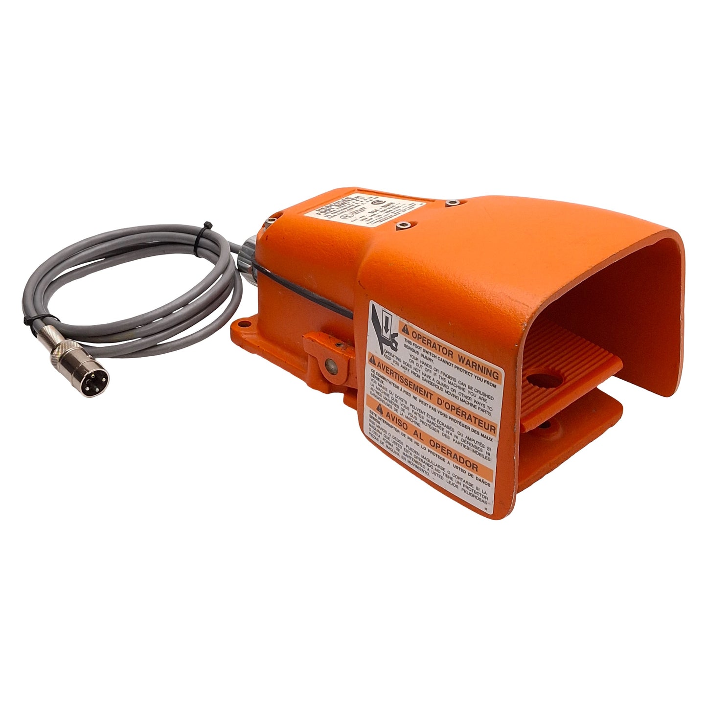 Used Linemaster 534-SWH Hercules Momentary Foot Switch, SPDT, 1HP, 20A 125-250VAC