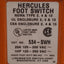 Used Linemaster 534-SWH Hercules Momentary Foot Switch, SPDT, 1HP, 20A 125-250VAC