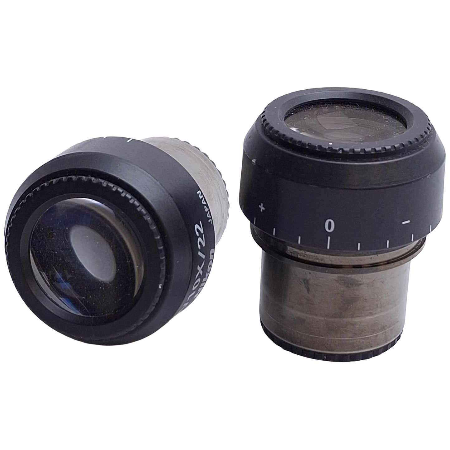 Used Nikon C-W10X/22 Microscope Eyepiece Set, FOV: 22mm, ø30mm Mount Tube