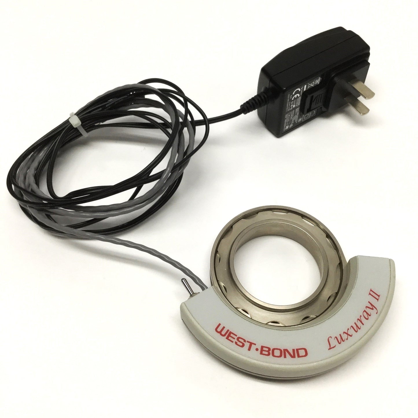 Used West Bond Luxuray II Microscope LED 150° Array 80-120mm WD, ⌀1-11/16", 12VDC