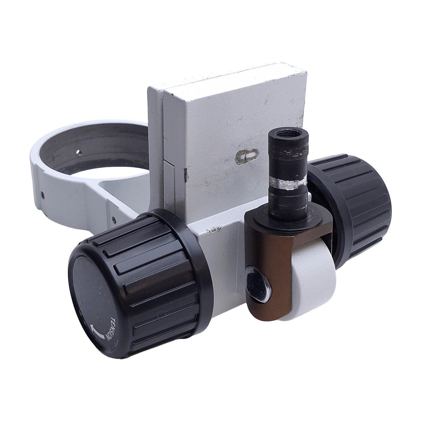 Used Scienscope SB-AB-SZ Microscope Focus Mount, ø76mm ID, 1in Travel, ø5/8in Adapter
