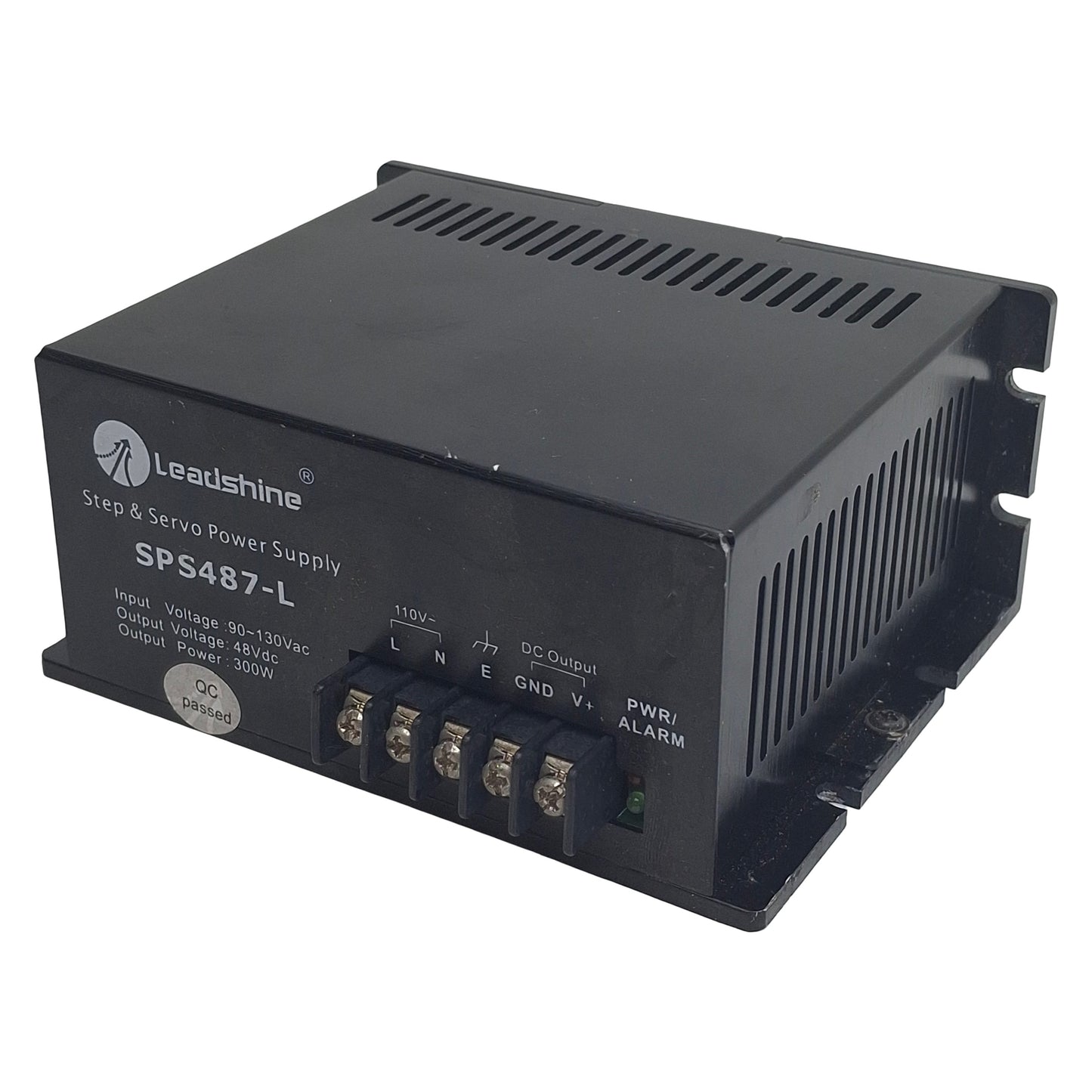 Used Leadshine SPS487-L Step & Servo Power Supply, 90-130VAC In, 300W 48VDC Out