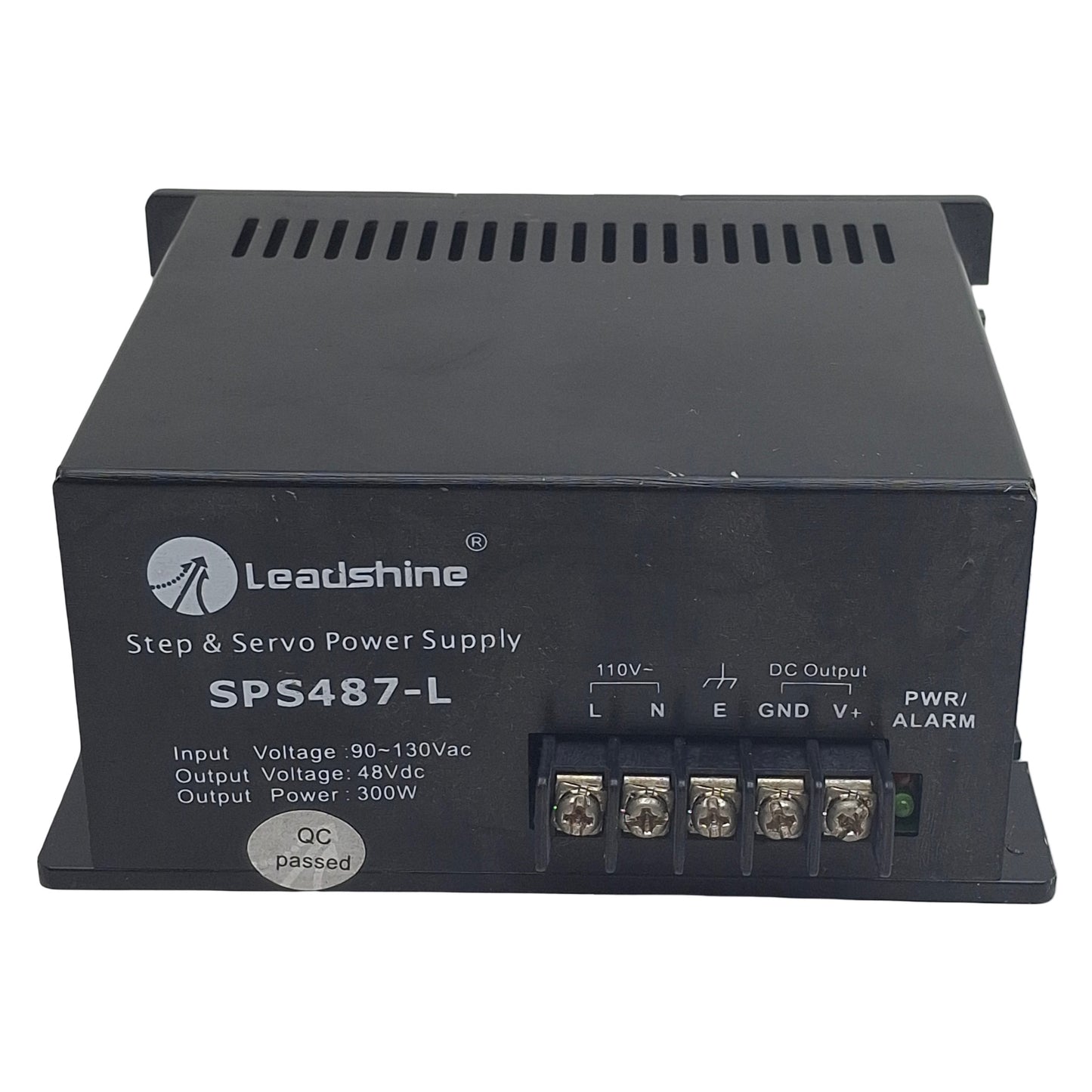 Used Leadshine SPS487-L Step & Servo Power Supply, 90-130VAC In, 300W 48VDC Out