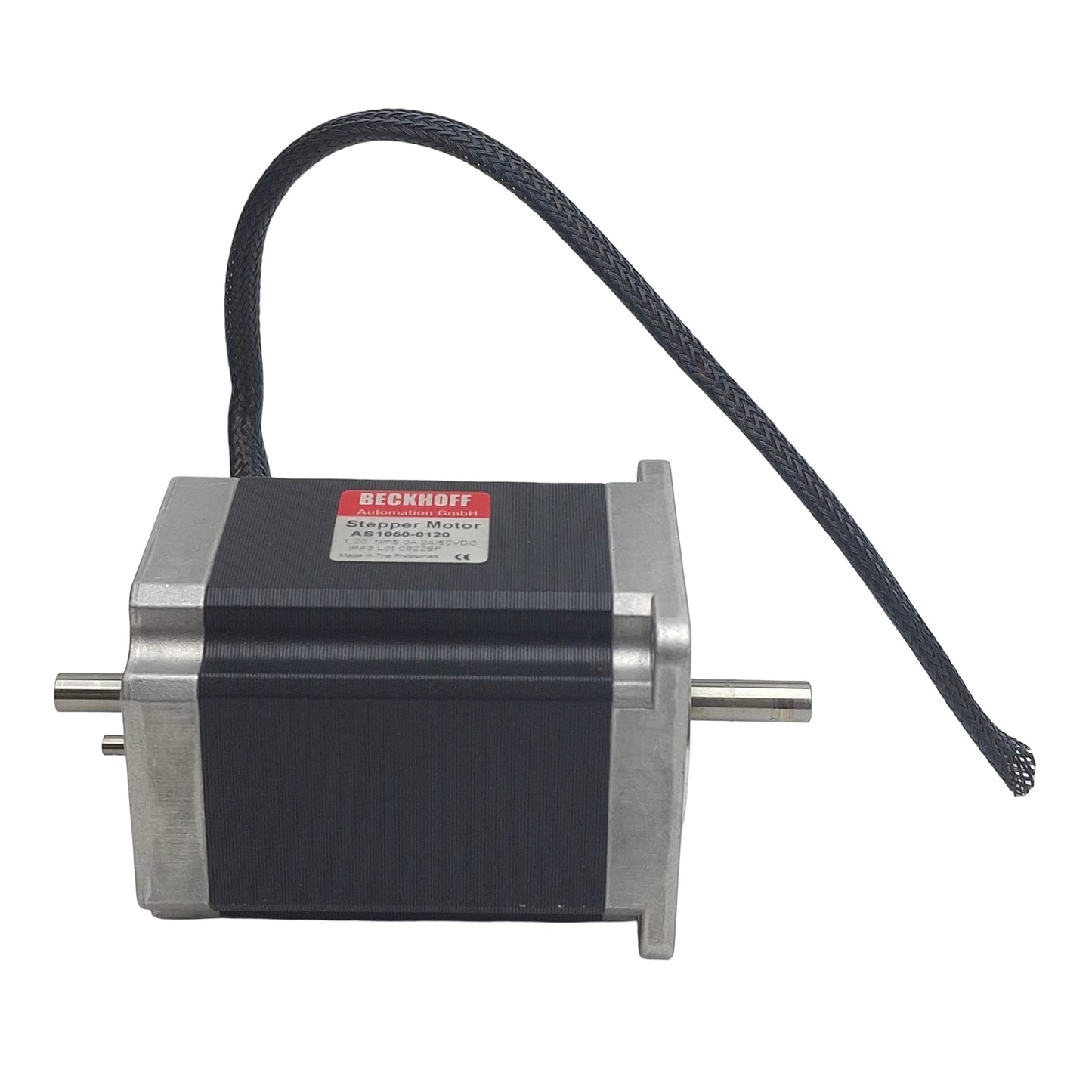 Used Beckhoff AS1050-0120 Stepper Motor, 2-Phase, 1.8° Step, ø6.35mm Shaft, NEMA23