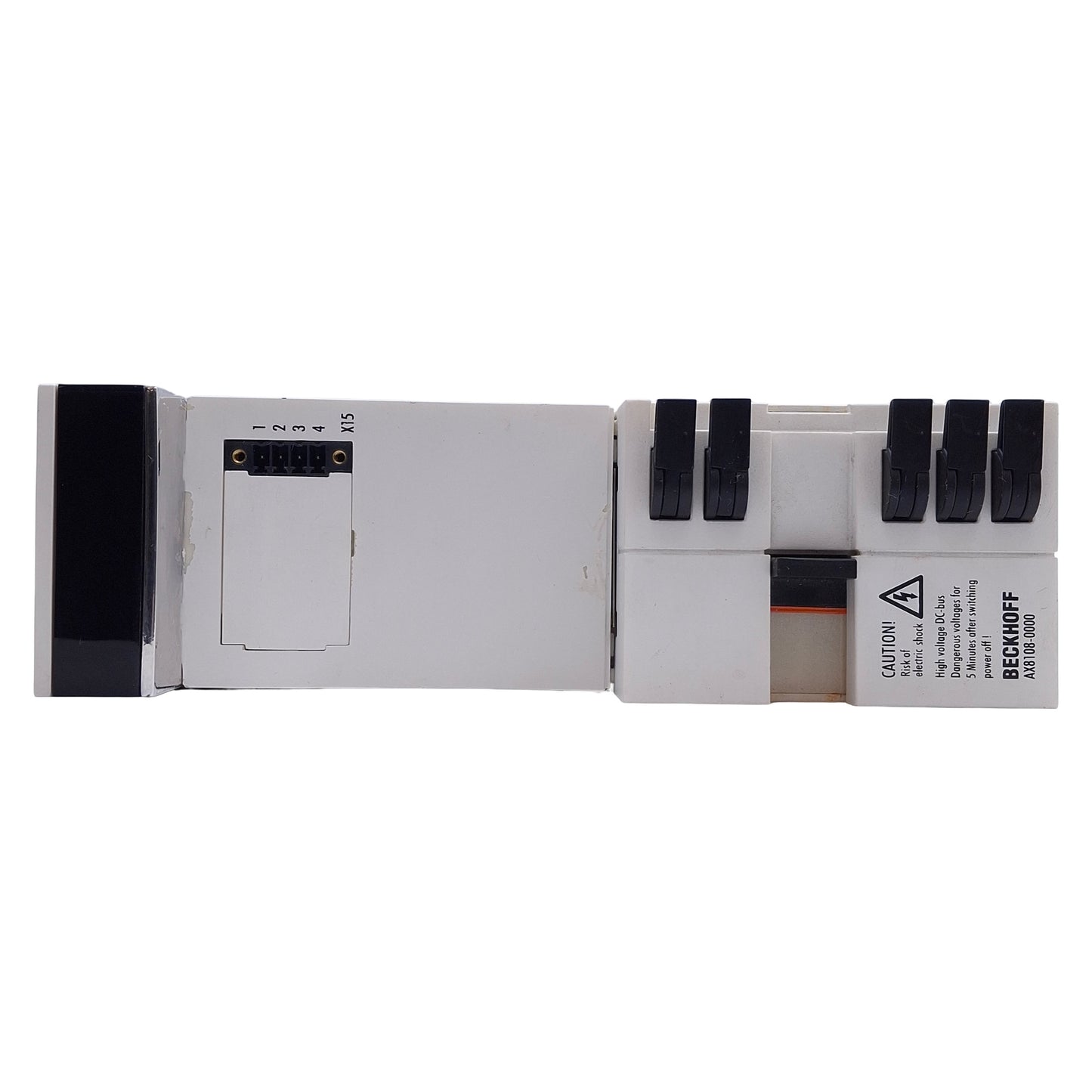 Used Beckhoff AX8108-0000 Single-Axis Module 2-Phase DC-Link 890VDC In, 0-1000Hz Out