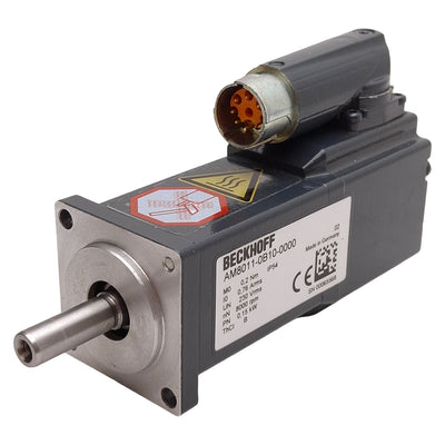 Used Beckhoff AM8011-0B10-0000 Servo Motor 0.15kW 230VAC, 8000rpm, 0.2Nm, 40mm Flange
