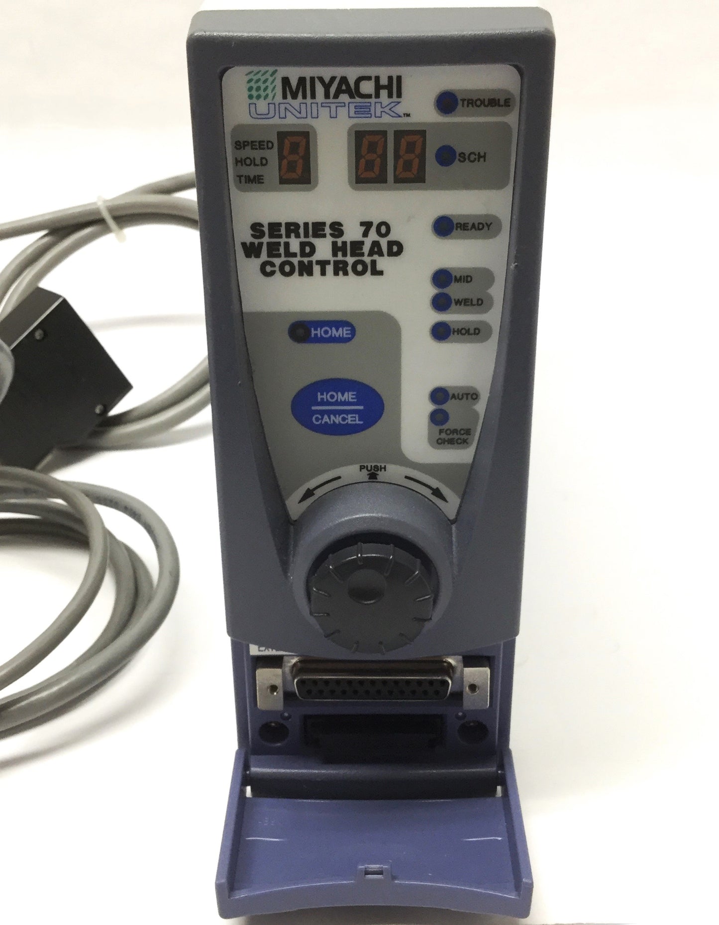Used Miyachi Unitek Series 70 Servo Weld Head Control Unit 100-240VAC w/Footswitch